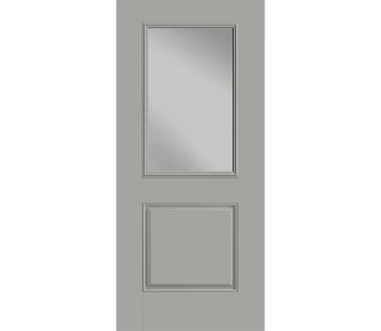 South Bend Half Light 1 Panel Fiberglass Entry Door