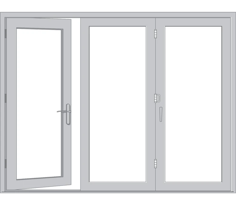 South Bend Pella Architect Reserve Series Contemporary Bifold Patio Door